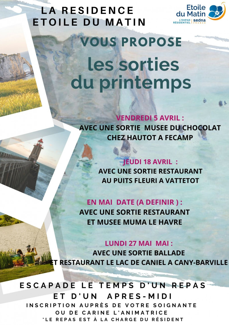 LES DATES DE SORTIE DU PRINTEMPS ET DE L’ÉTÉ